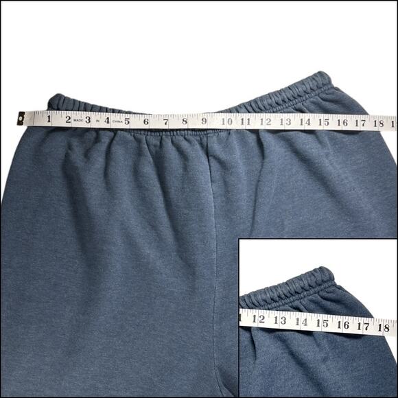 Jerzees Sweat Pants Joggers Blue 50% Cotton 50% Polyester - Picture 8 of 11